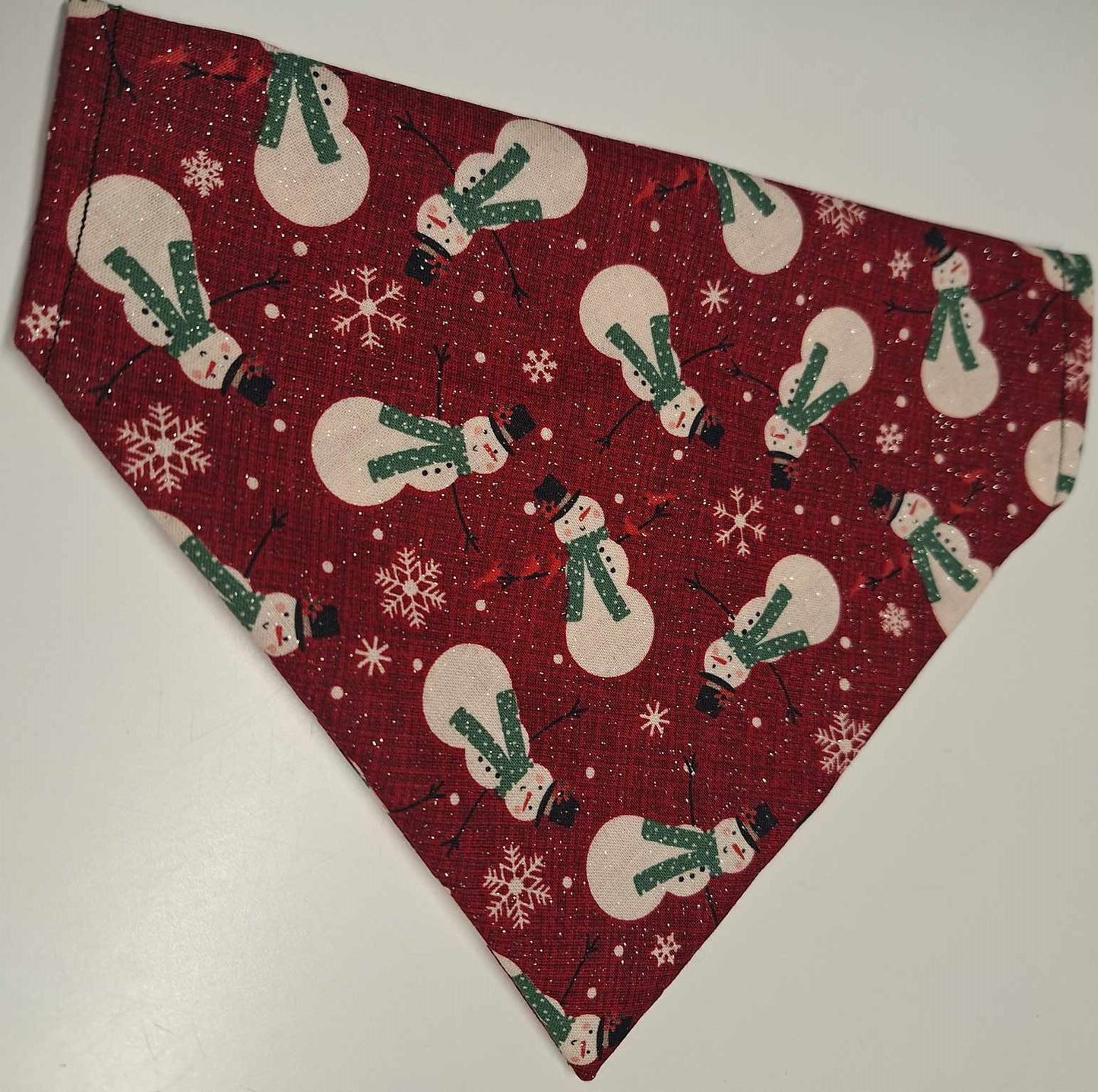 Glitter Snowmen- Dog Bandana