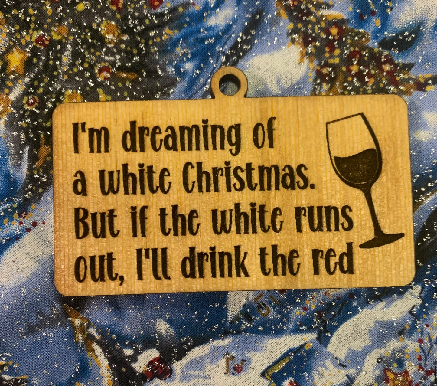 White Wine Ornament