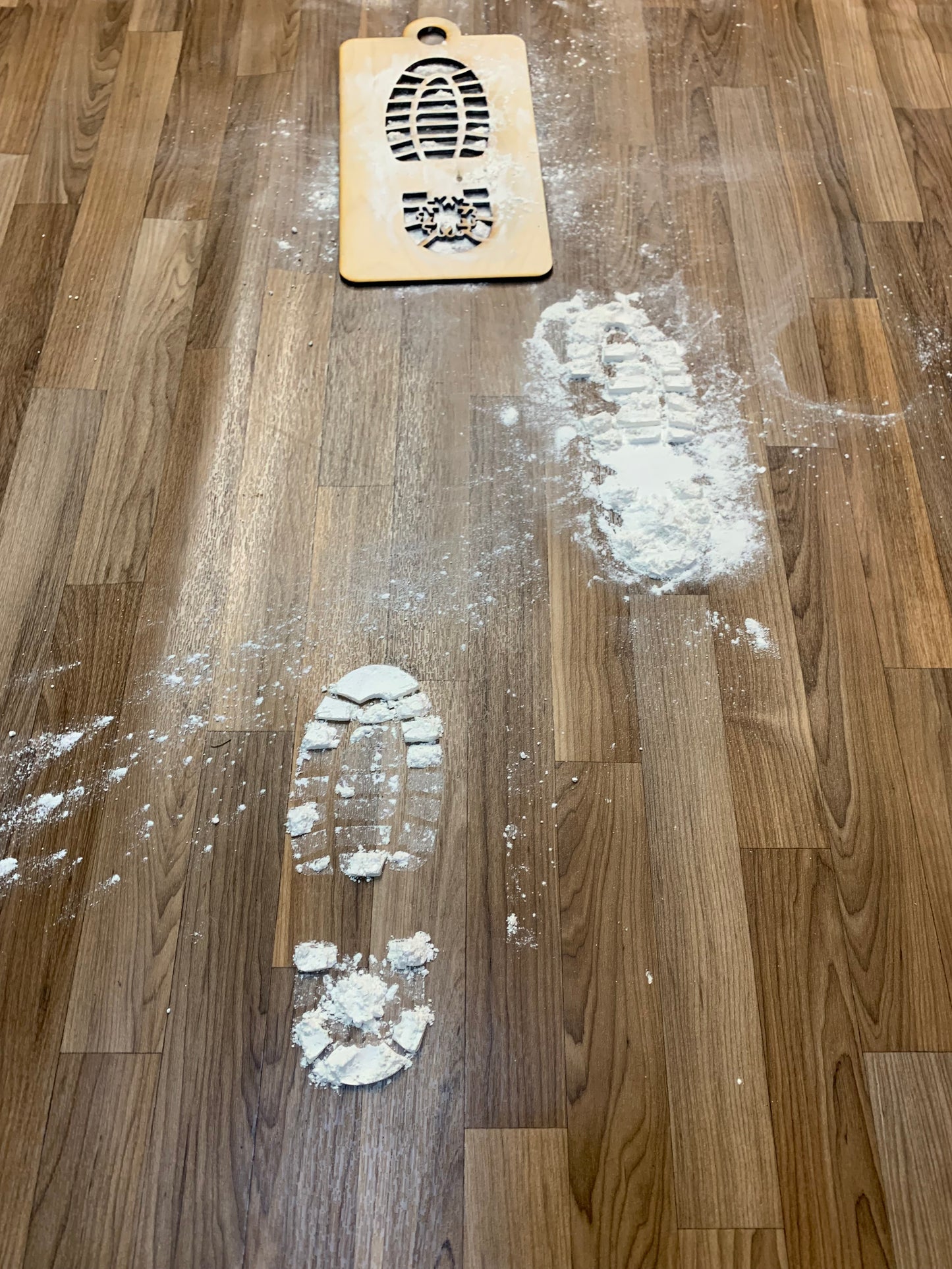 Santa Footprint Stencil