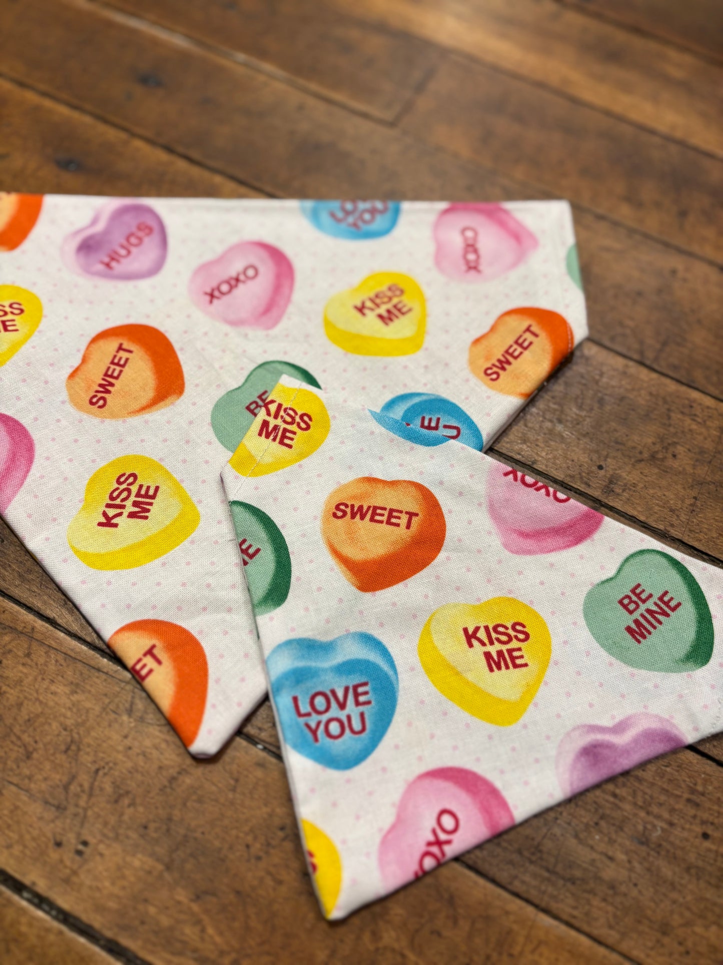 Conversation Hearts - Dog Bandana