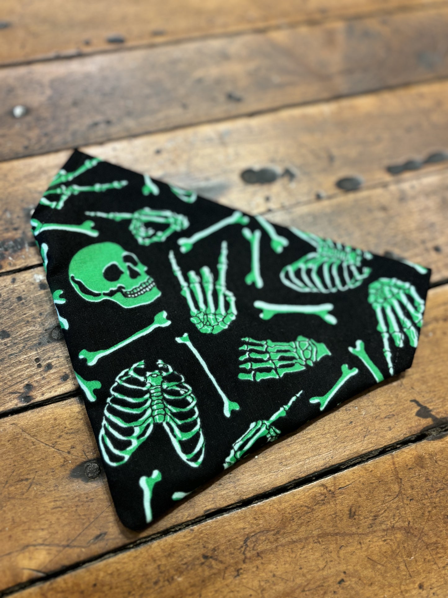 Skeletons - Glow in the Dark - Dog Bandanas