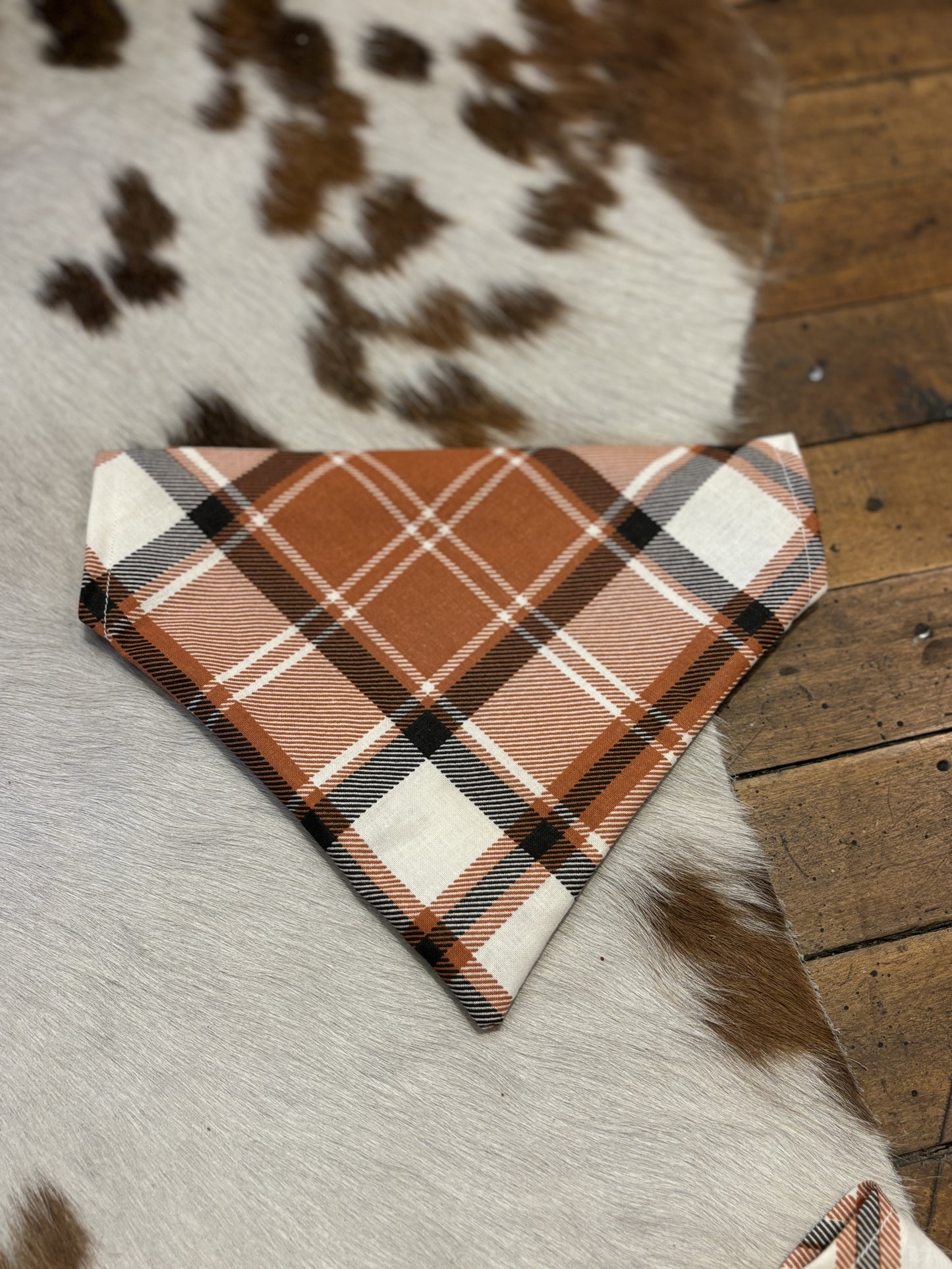 Neutral Flannel - Dog Bandanas