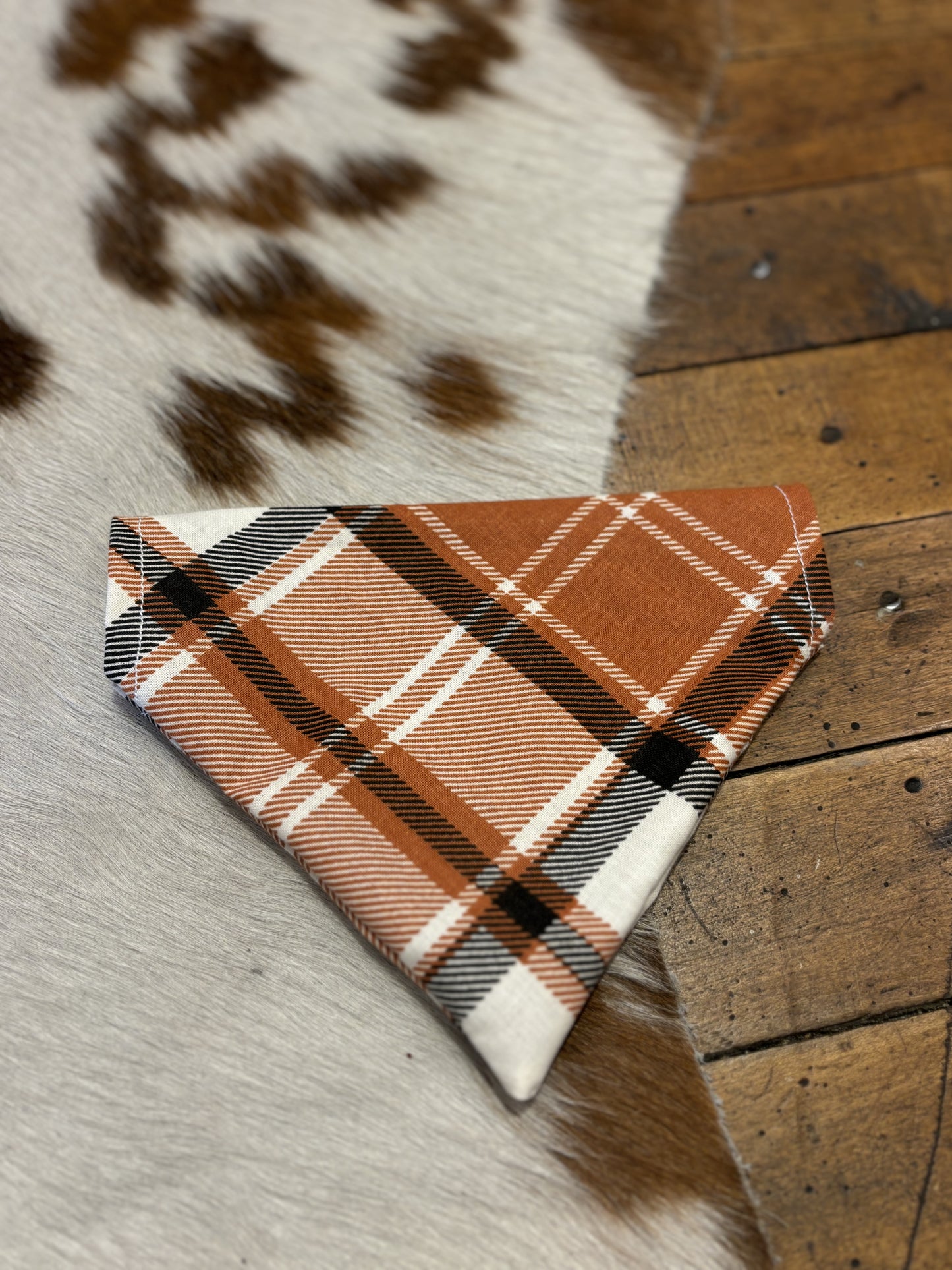 Neutral Flannel - Dog Bandanas