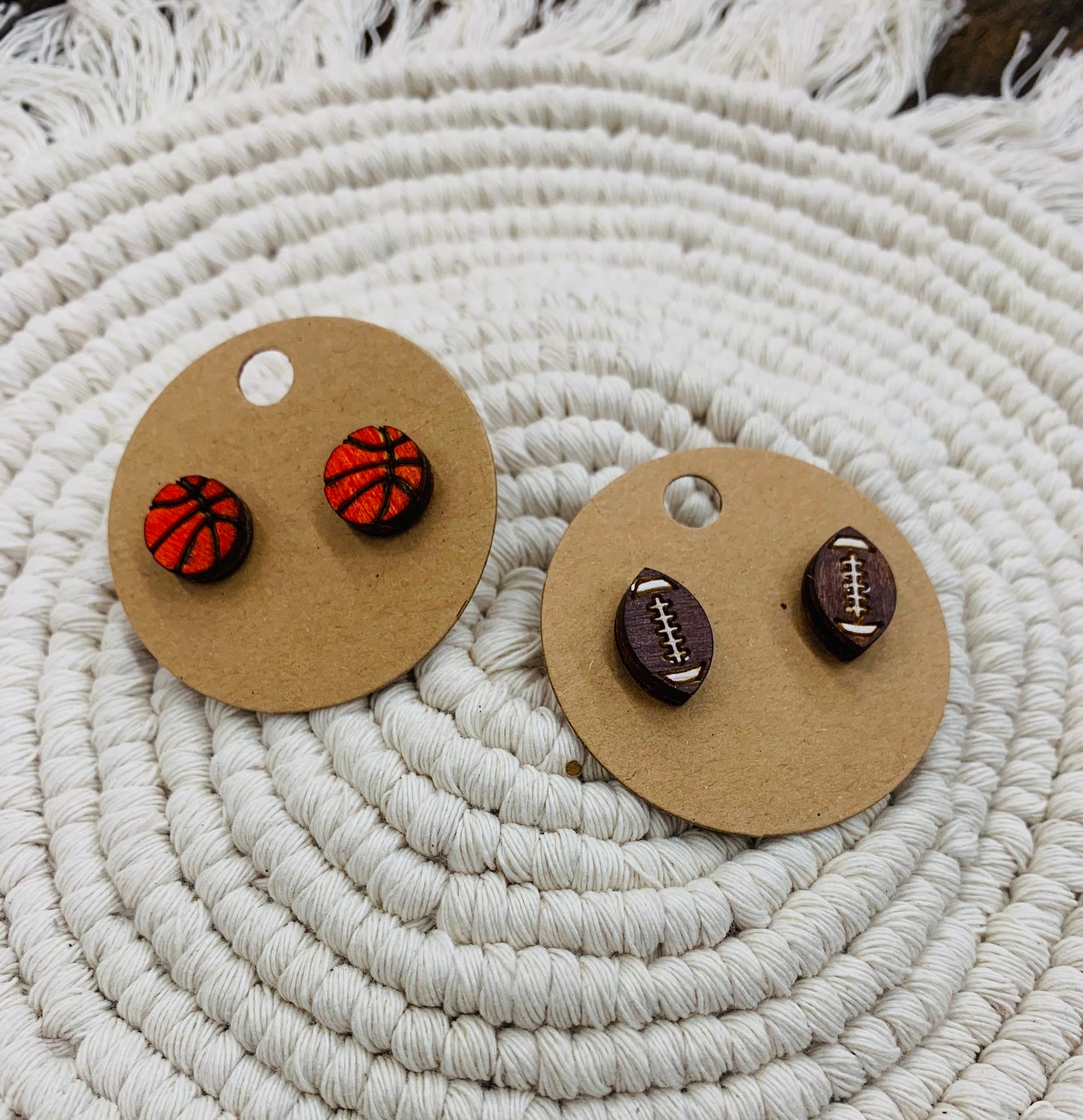 Basketball Stud Earrings