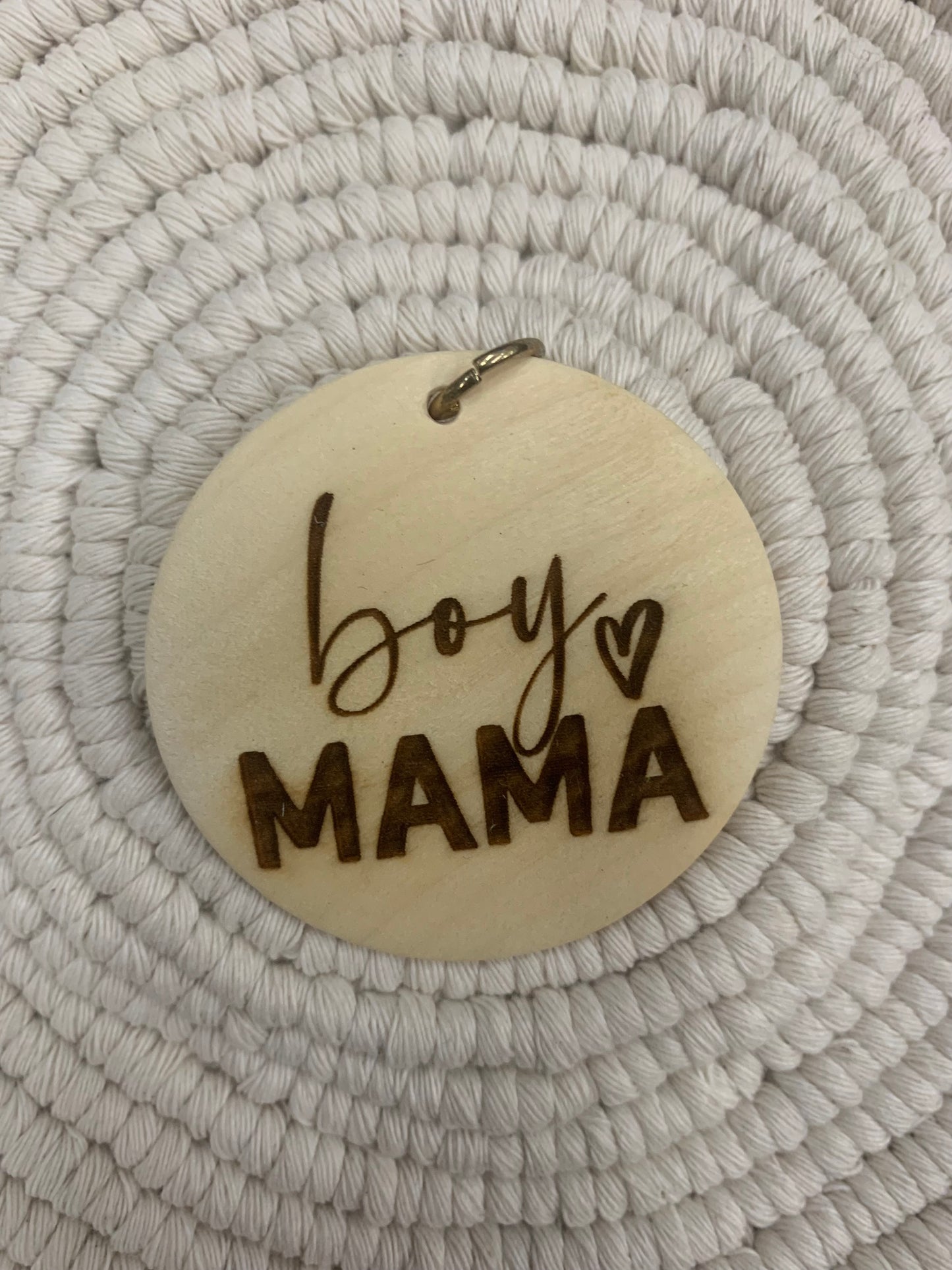 Boy Mama Keychain