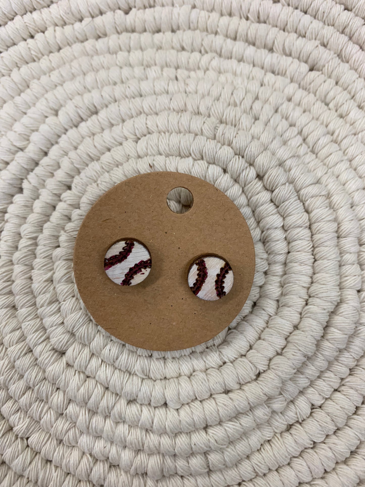 Baseball Earrings