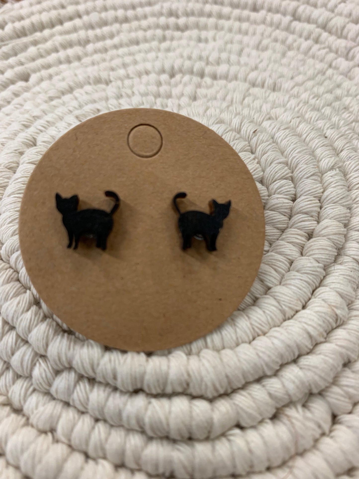 Black Cat Earrings
