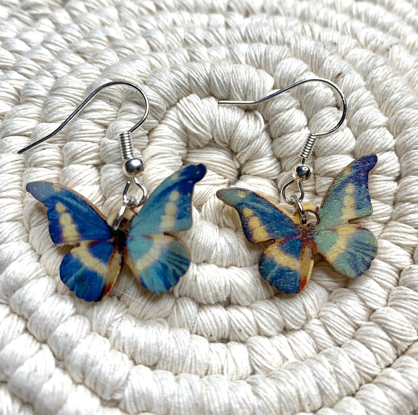 Blue Butterfly Earrings
