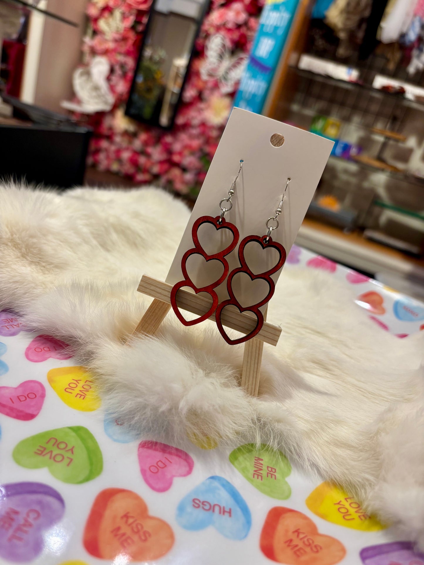 Triple Hearts - Dangle Earrings