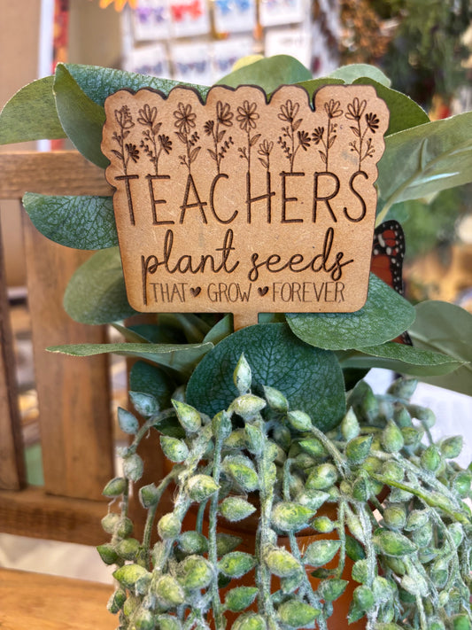 Teacher Plant Stake