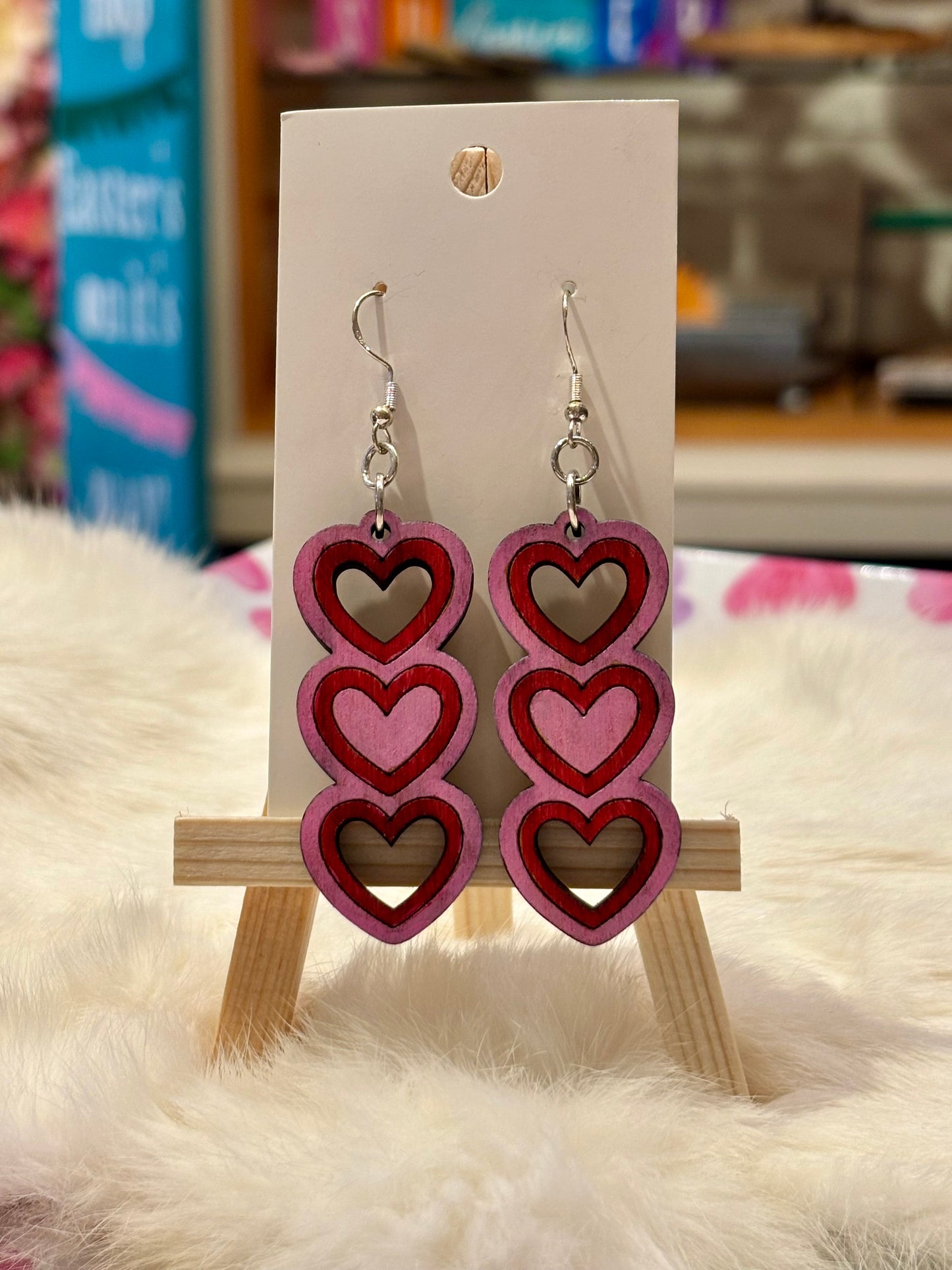 Triple Hearts - Dangle Earrings