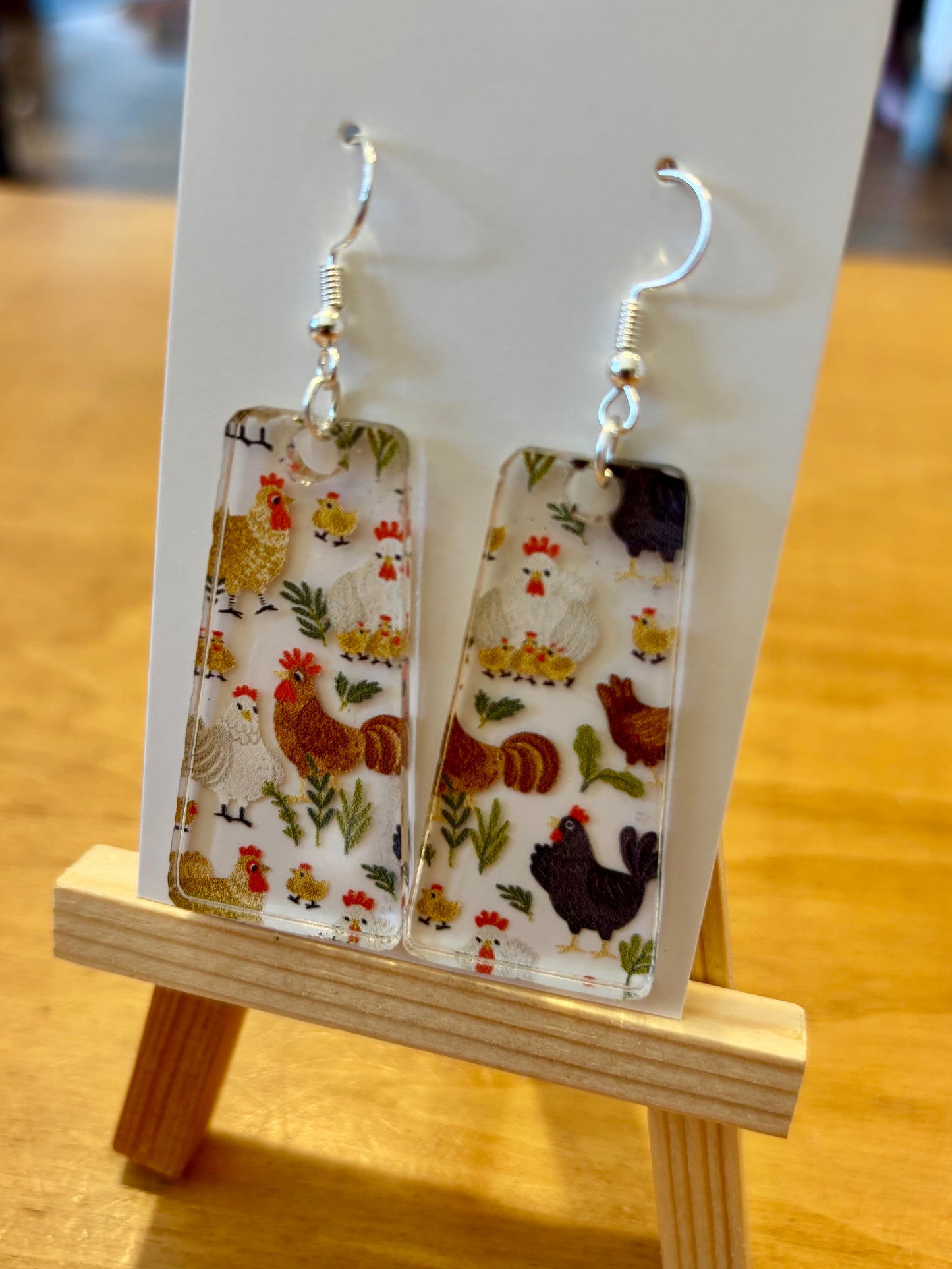 Chicken Earrings