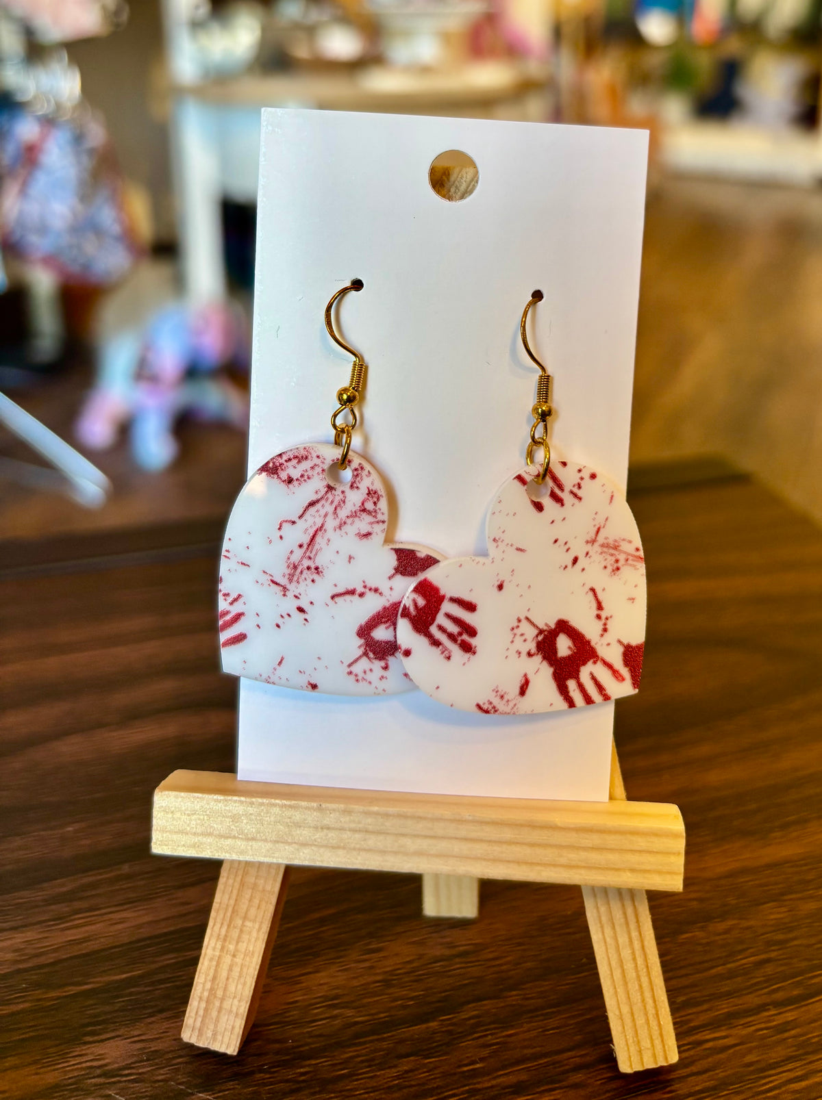 Bloody Hand Earrings