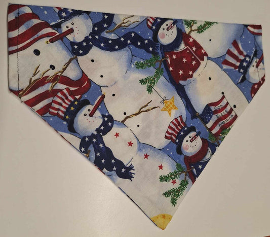 Patriotic Snowmen - Dog Bandana