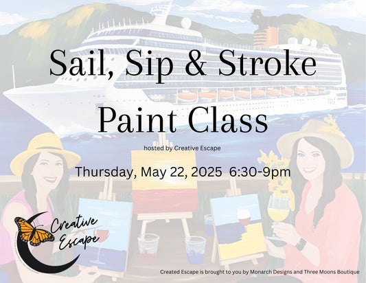 Sail, Sip & Stroke - Paint & Sip