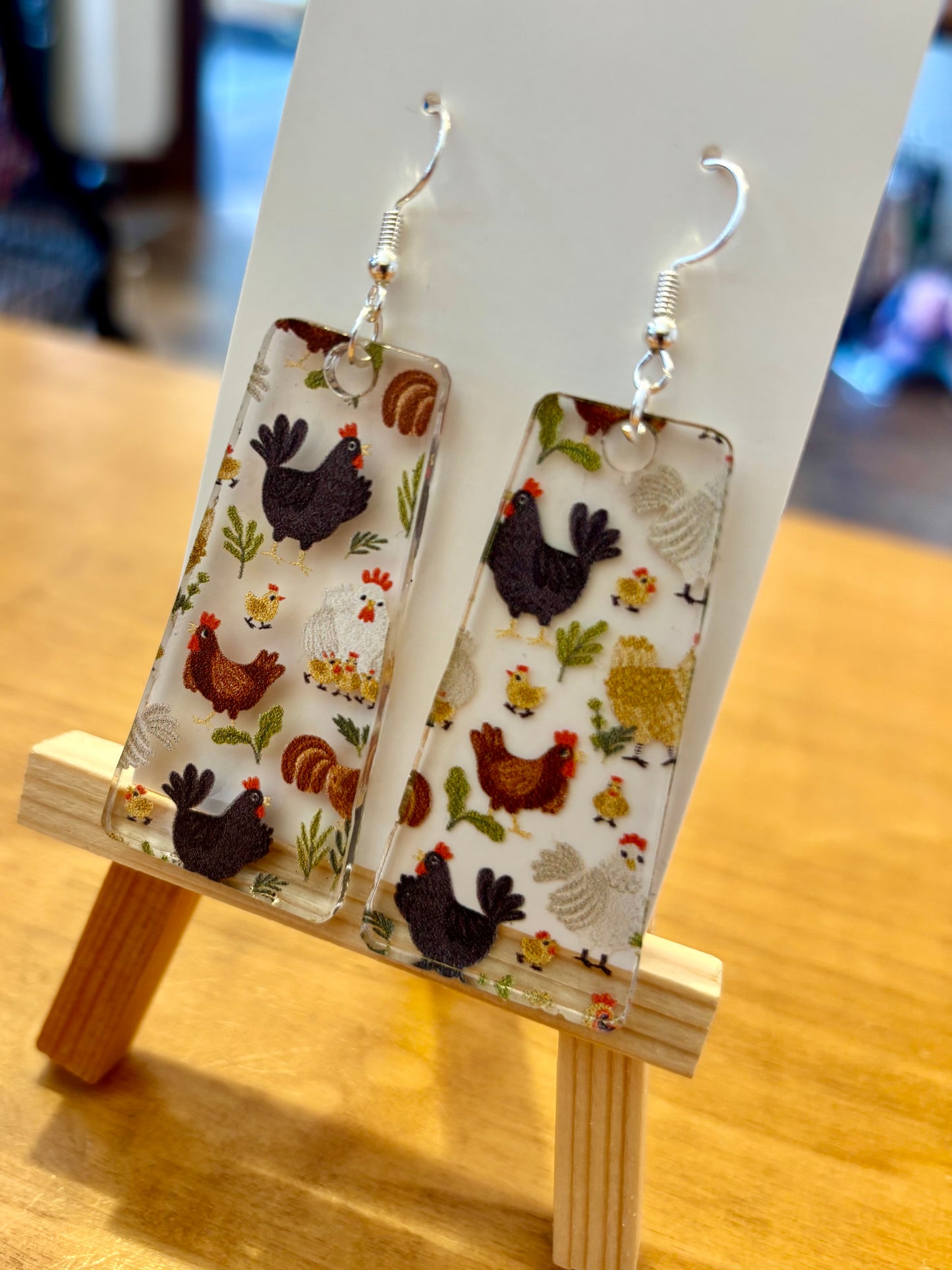 Chicken Earrings