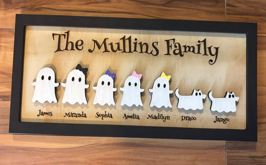 Ghost Family Sign