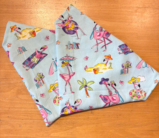 Beach Flamingos - Dog Bandanas