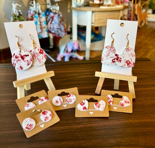 Bloody Hand Earrings