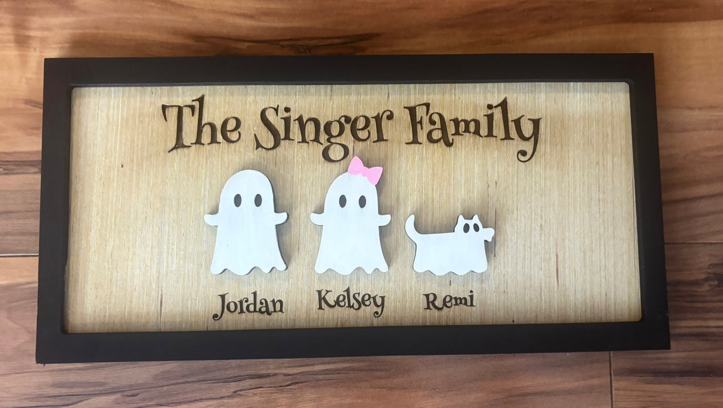 Ghost Family Sign