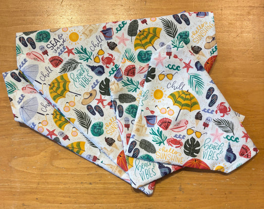 Beach Vibes - Dog Bandanas