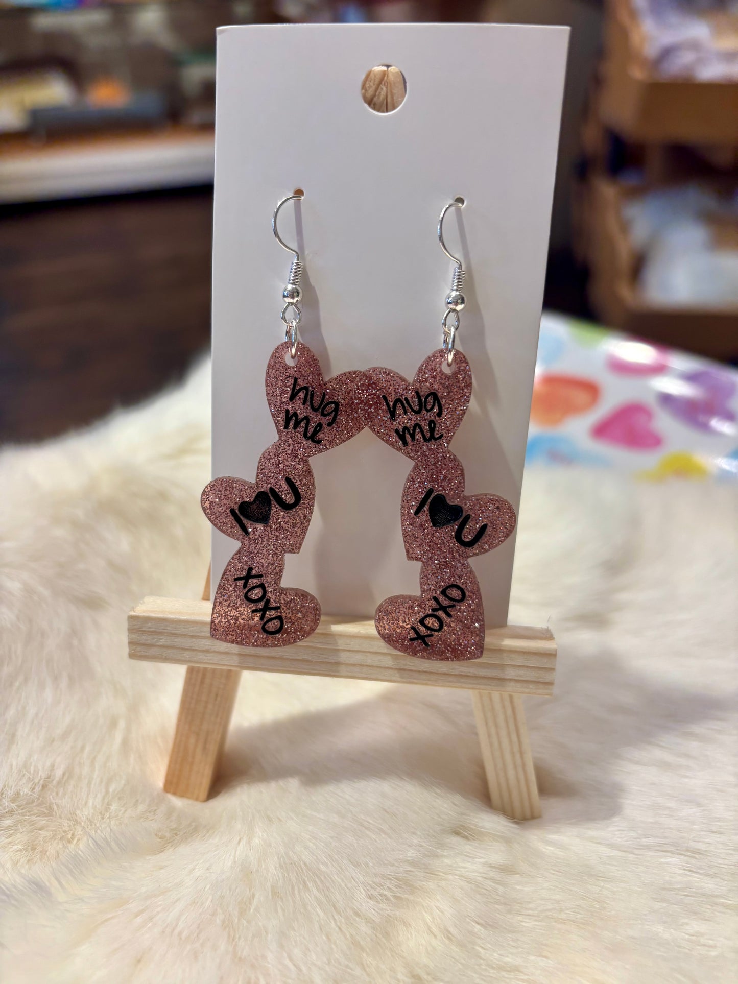 Valentine Hearts - Dangle Earrings