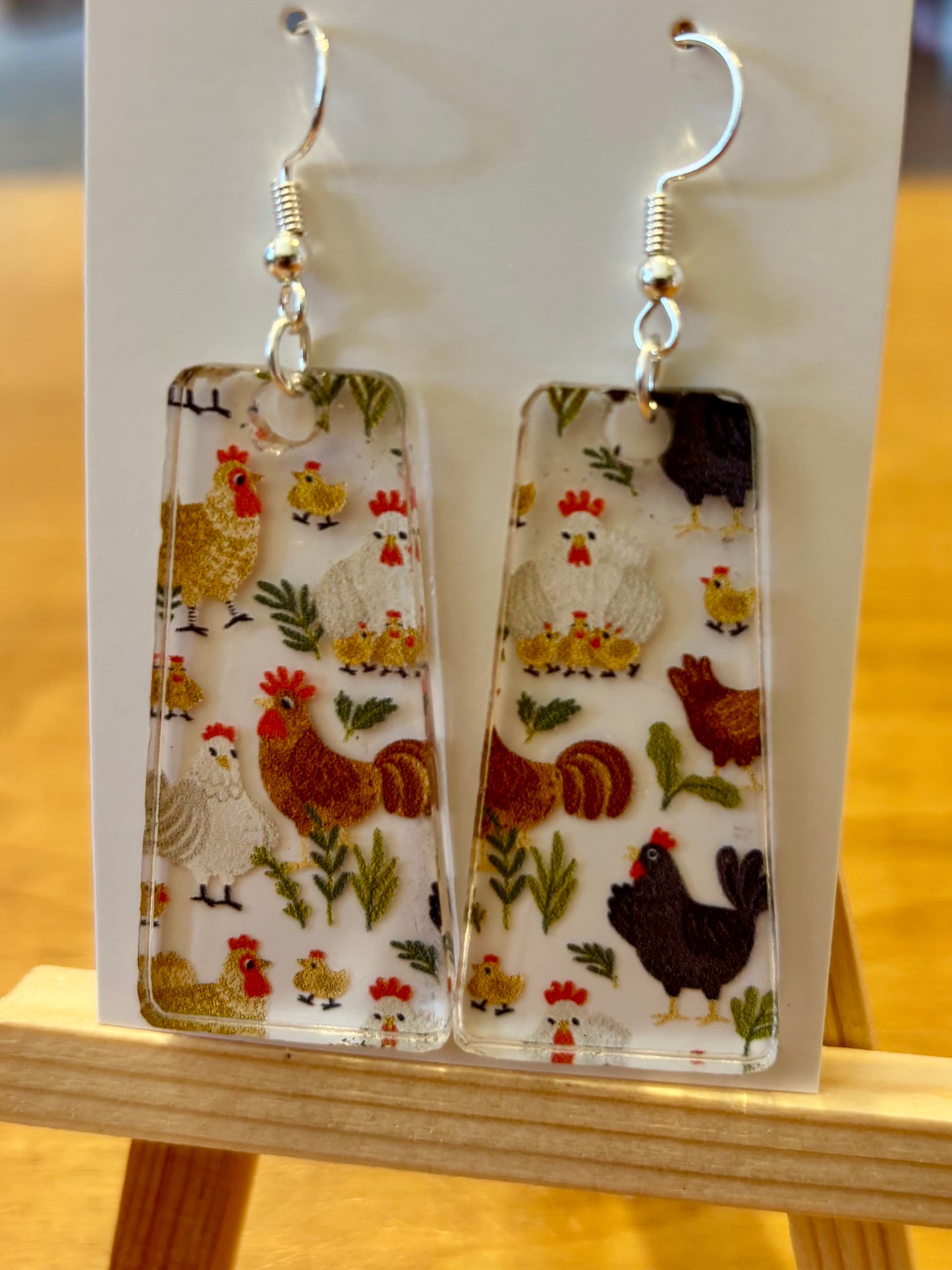 Chicken Earrings
