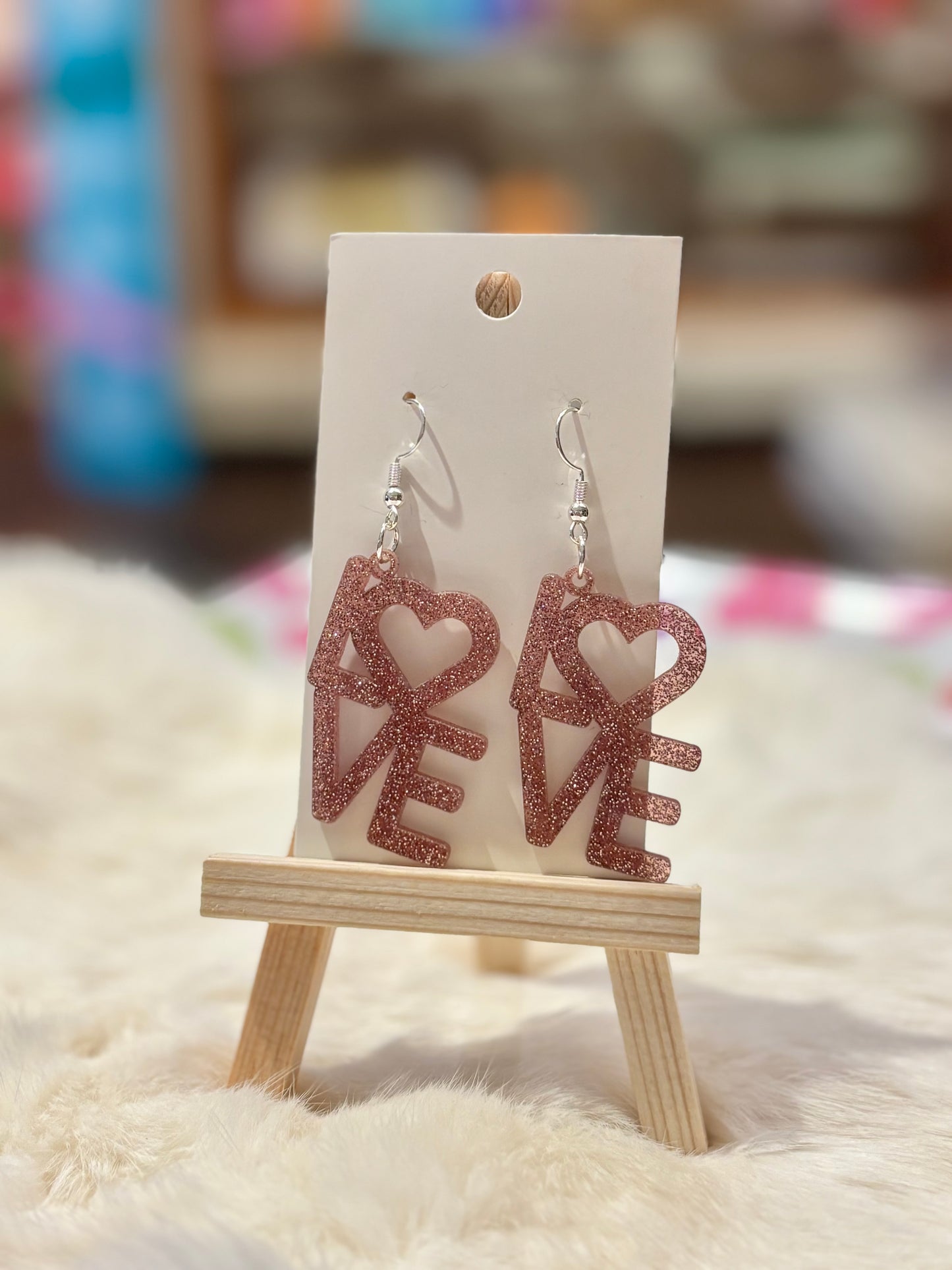 LOVE Dangle Earrings