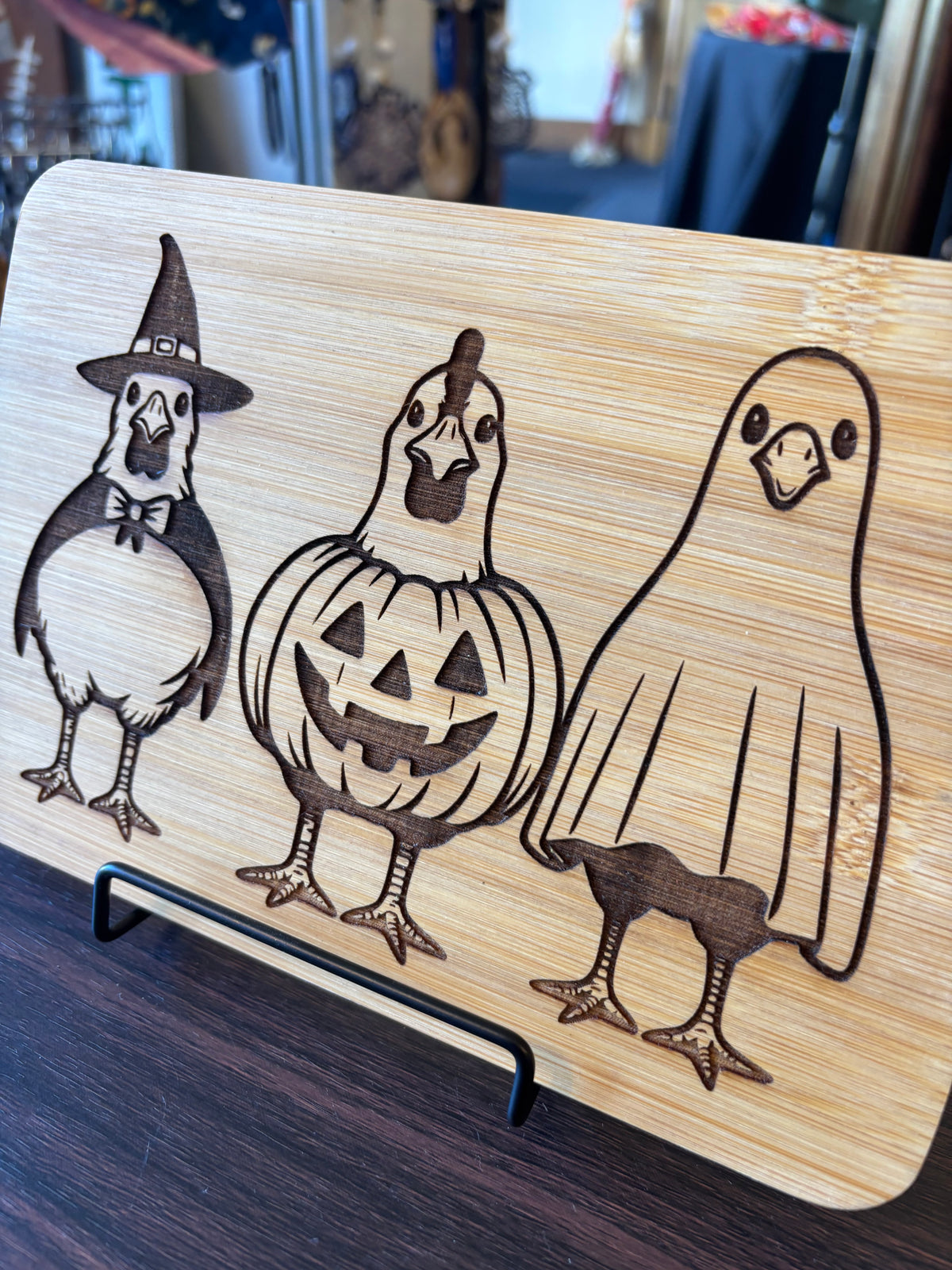 Chickens in Costume Trivet