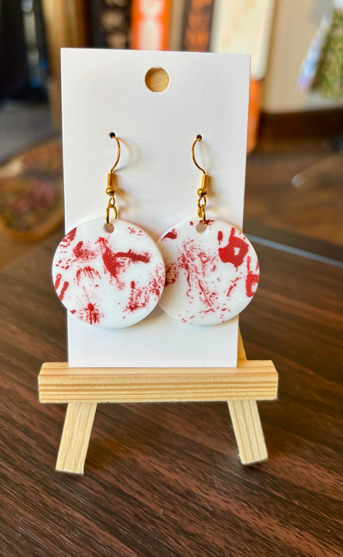 Bloody Hand Earrings