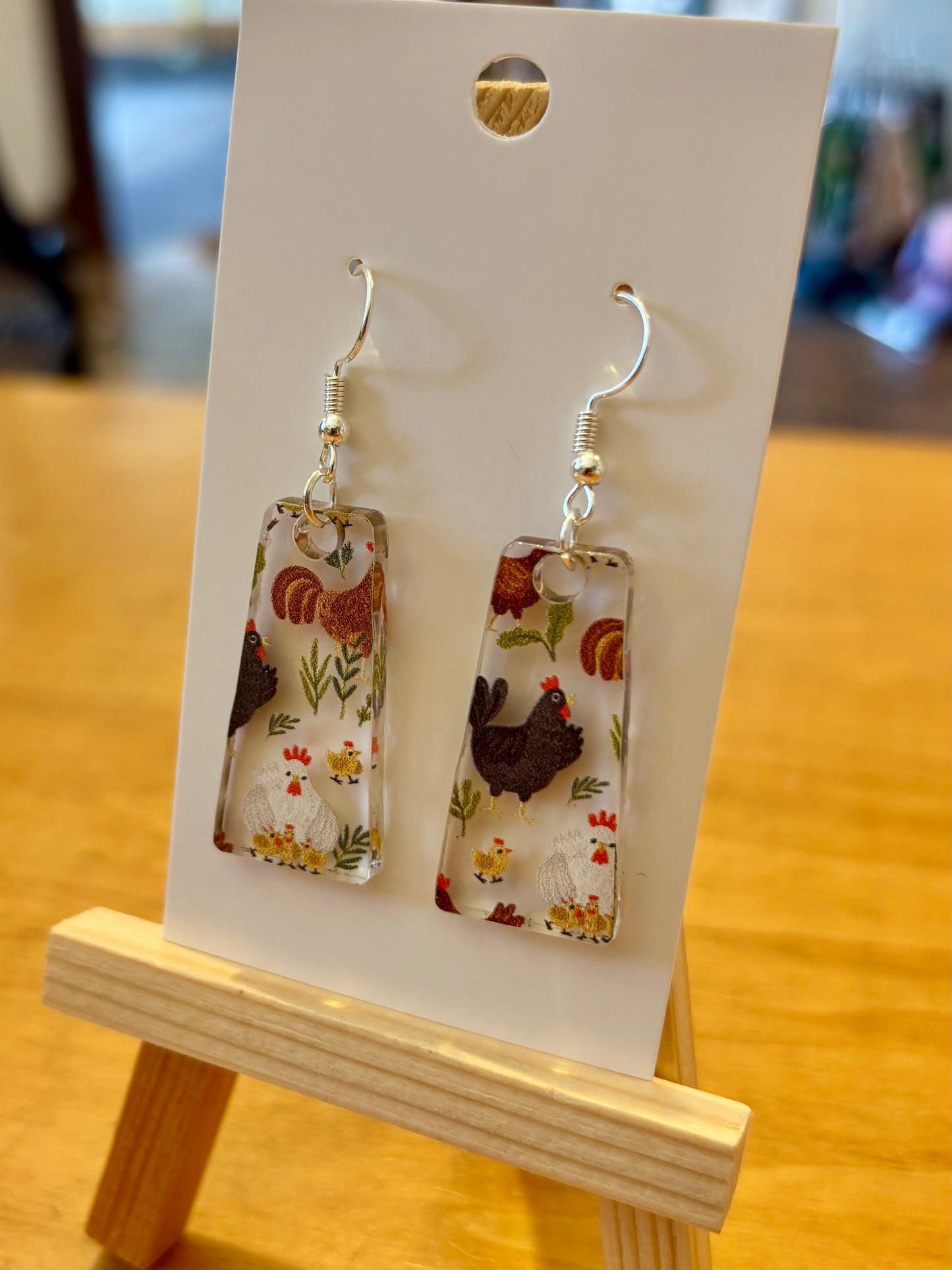 Chicken Earrings