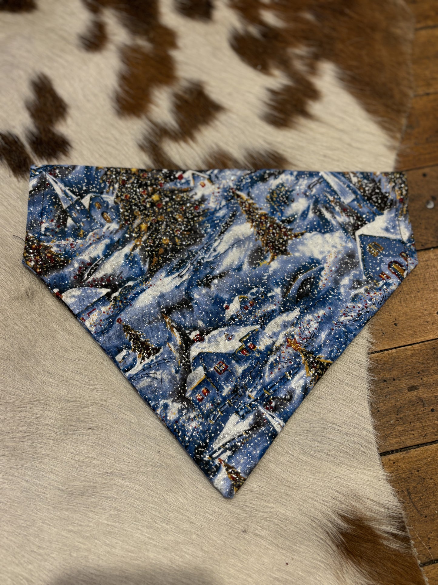 Glitter Christmas Village - Dog Bandana