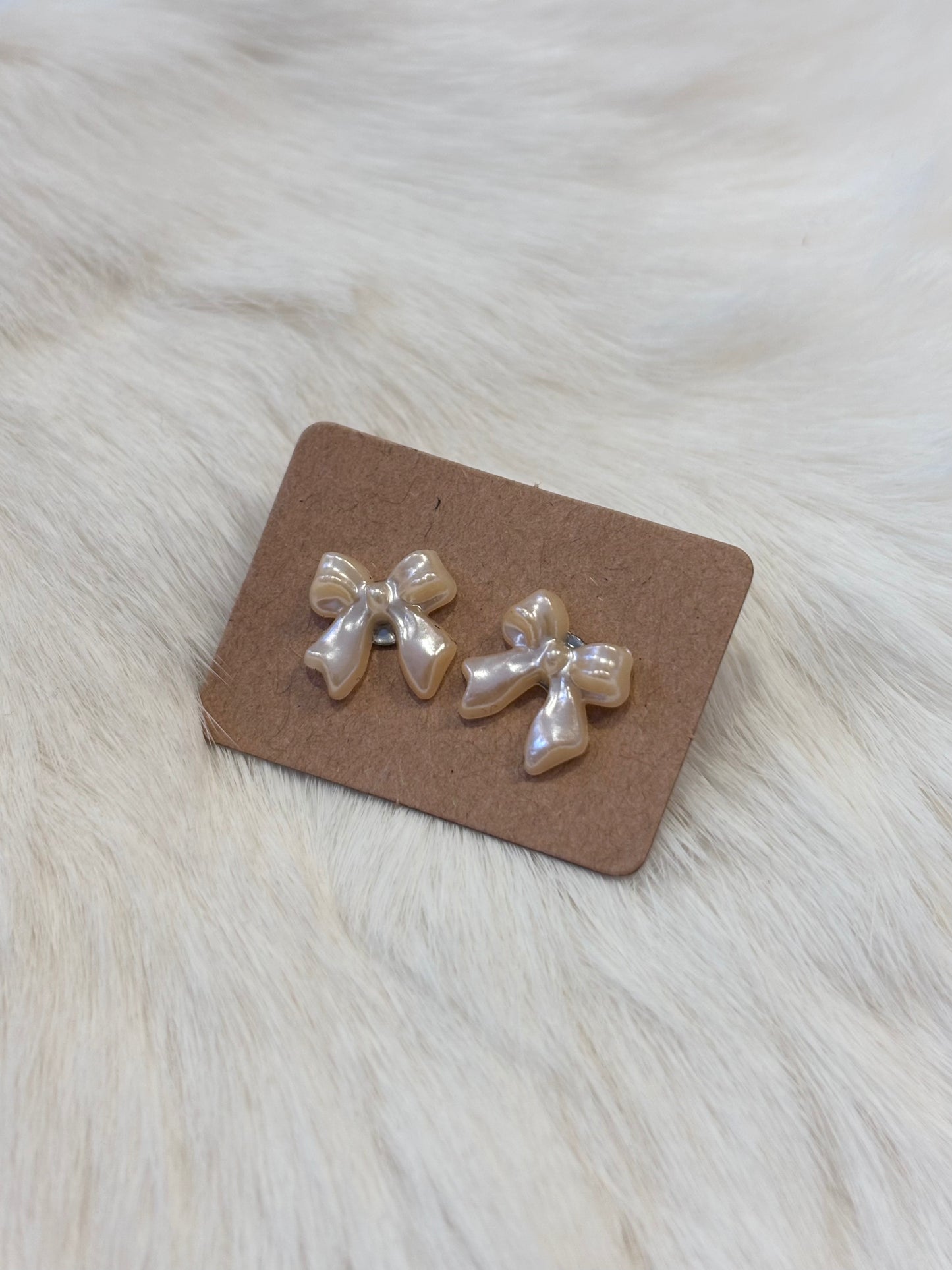 Mini Bow Stud Earrings - Multiple Colors