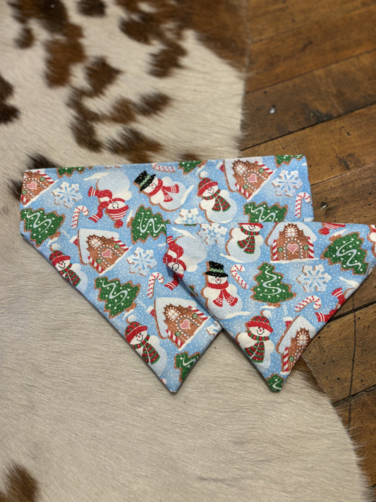 Snowman Sugar Cookies - Dog Bandanas