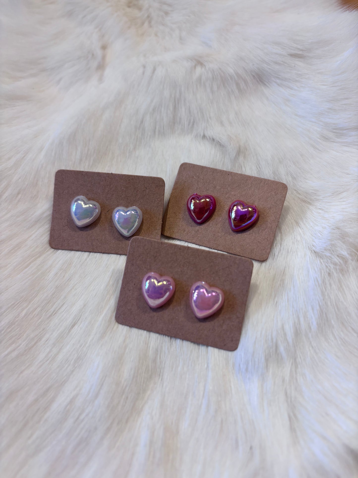 Mini Heart Studs - Multiple Colors