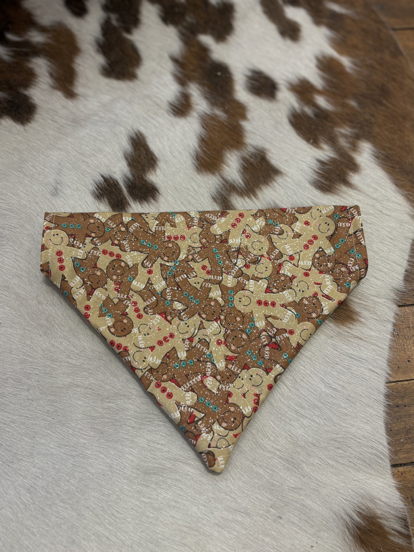 Glitter Gingerbreadmen - Dog Bandanas