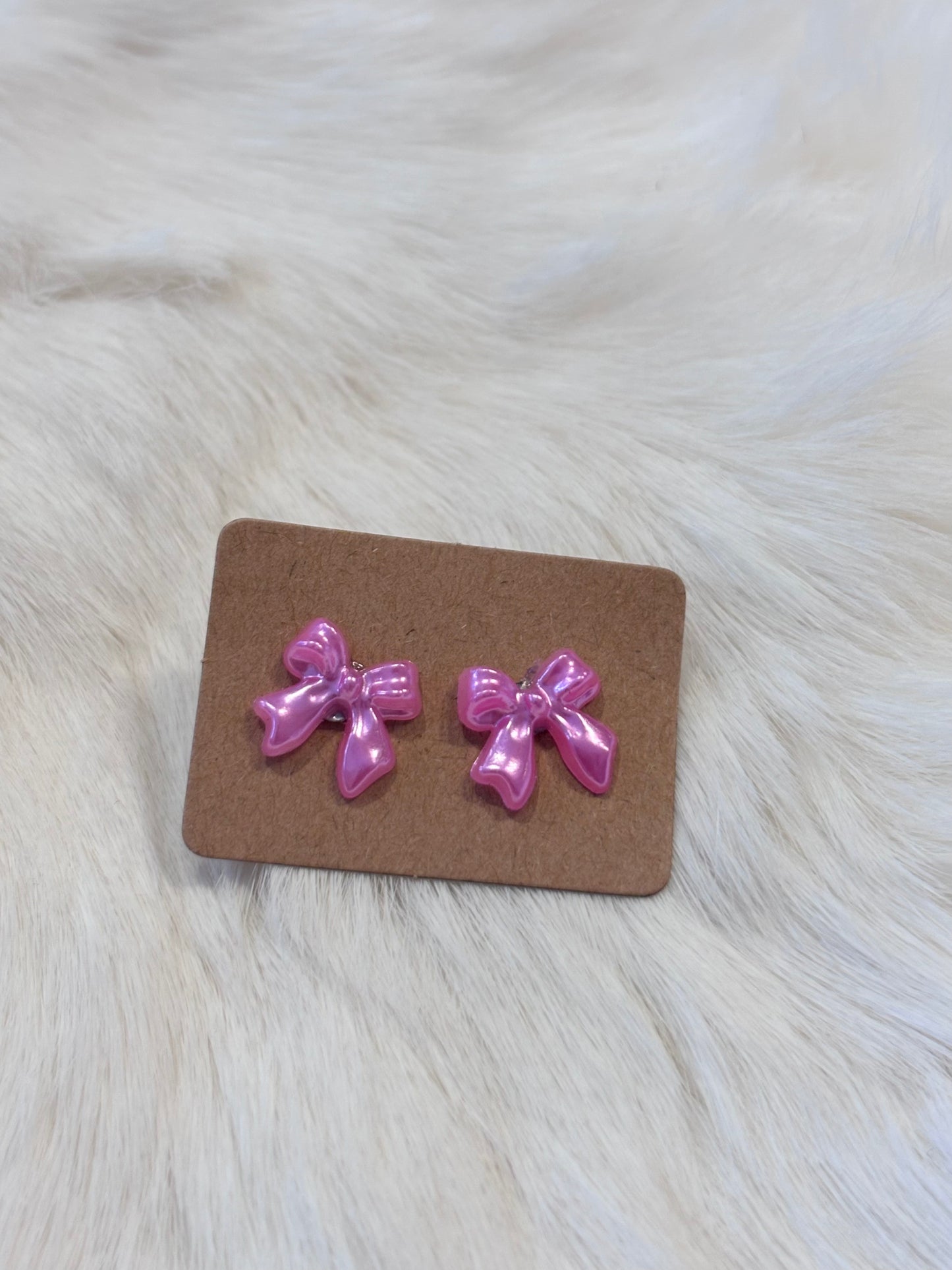 Mini Bow Stud Earrings - Multiple Colors