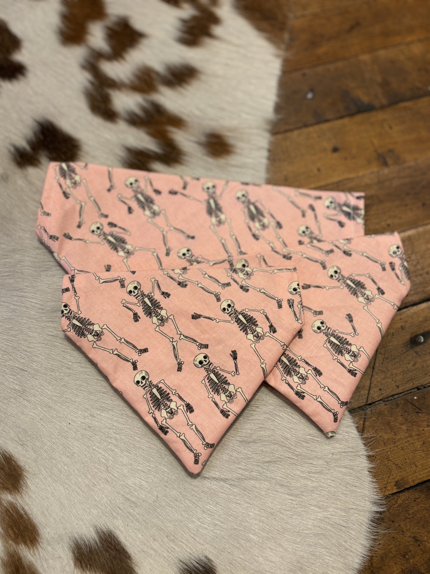 Pink Skeletons - Dog Bandanas