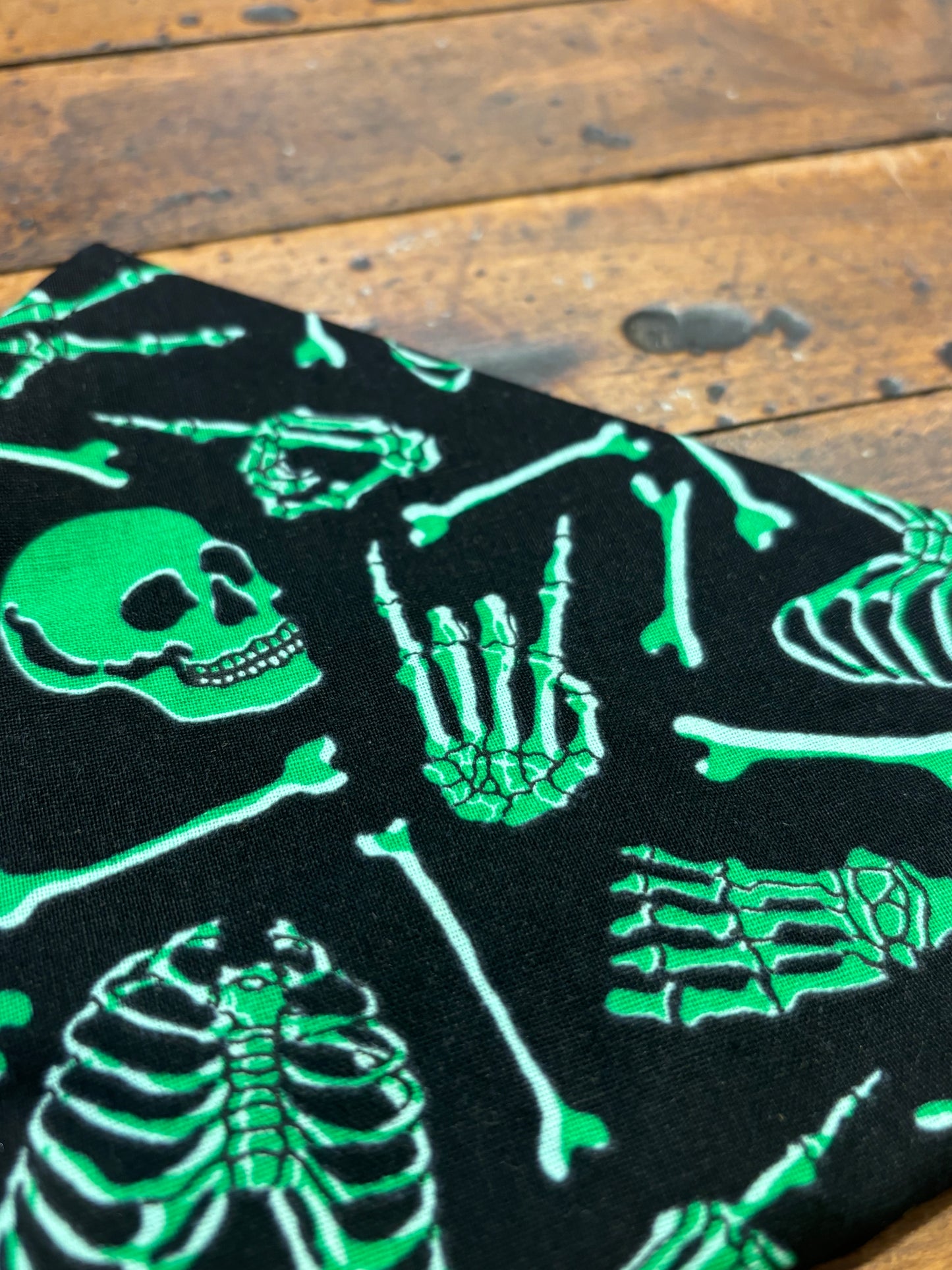 Skeletons - Glow in the Dark - Dog Bandanas