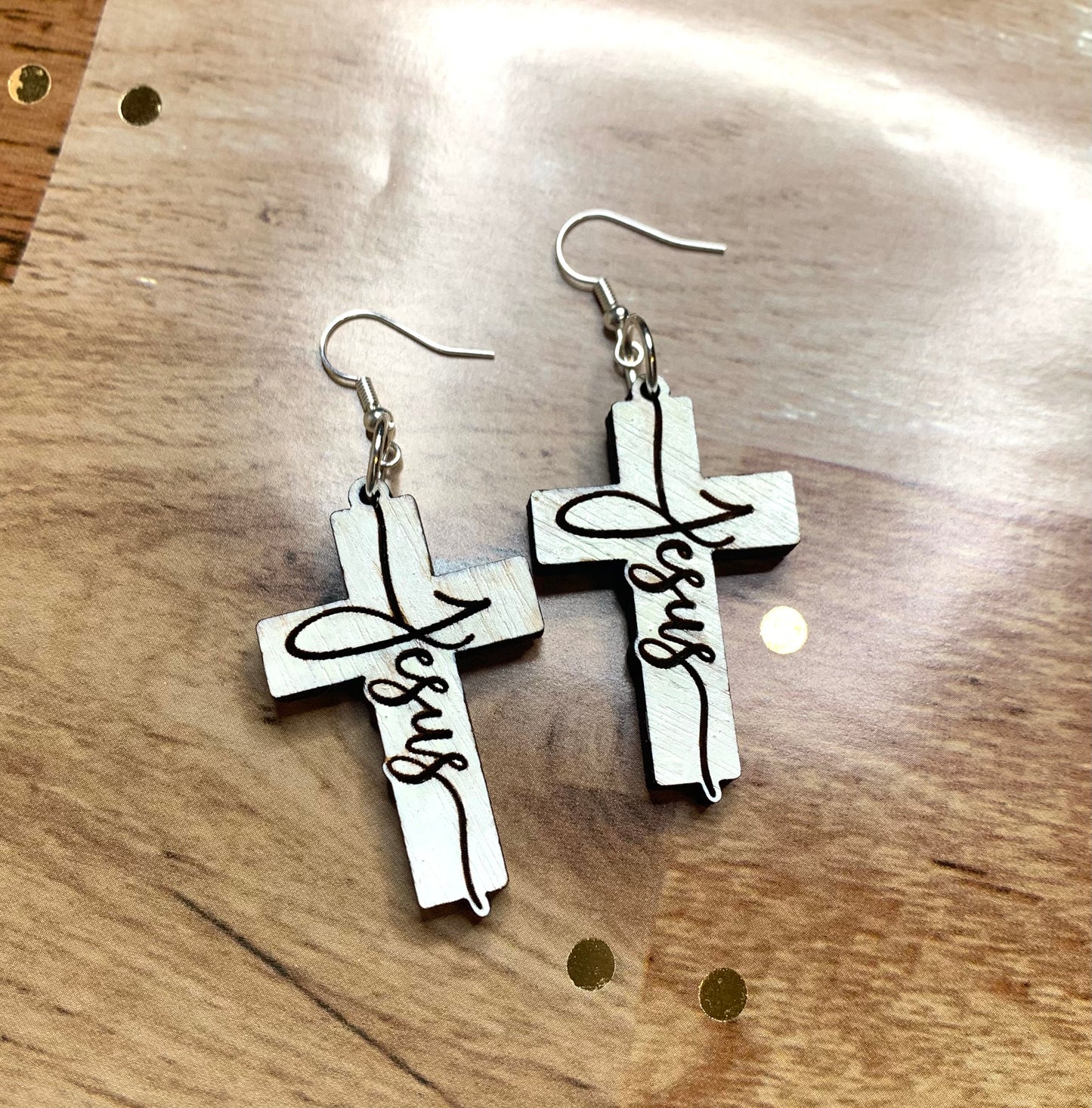 Jesus Cross Earrings