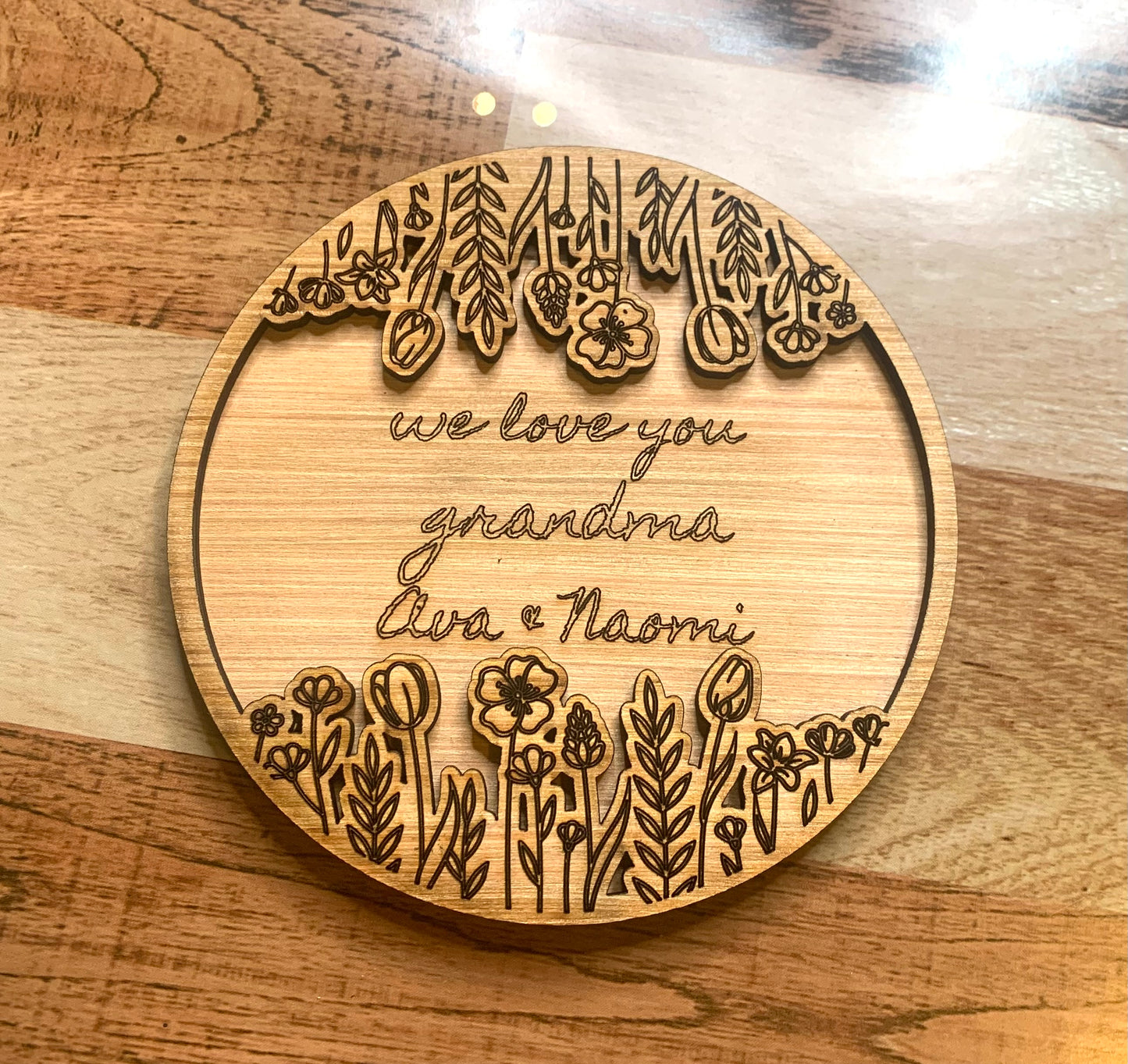 Grandma Round Plaque