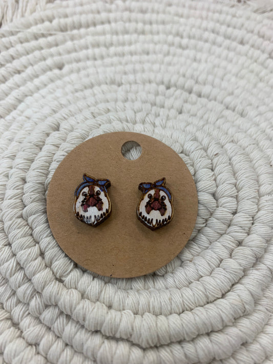 Chicken with Bandana Earrings