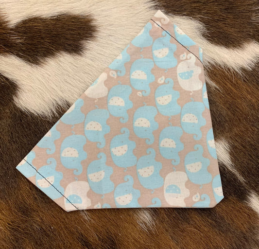 Blue Elephants - Dog Bandanas