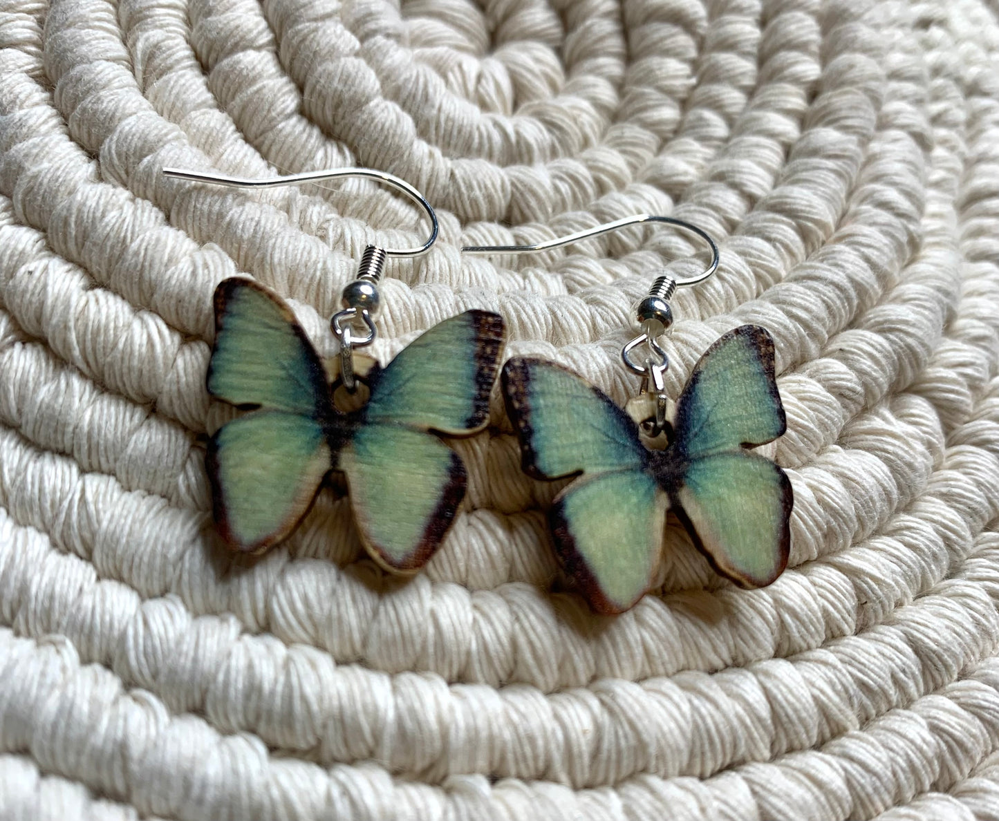 Baby Blue Butterfly Earrings